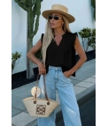 Top Bohemio Dureli - Negro