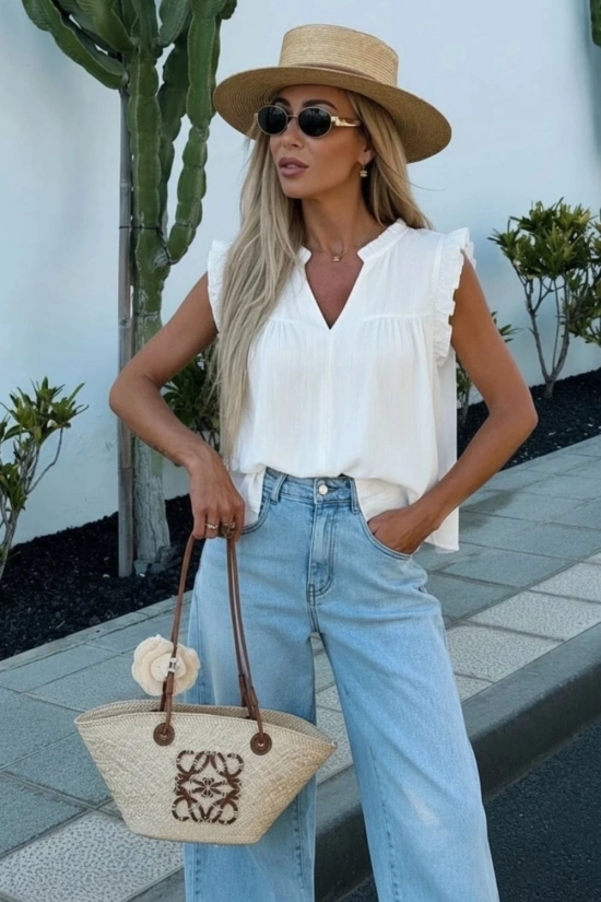 Top Bohemio Dureli - Blanco Pianno39 2
