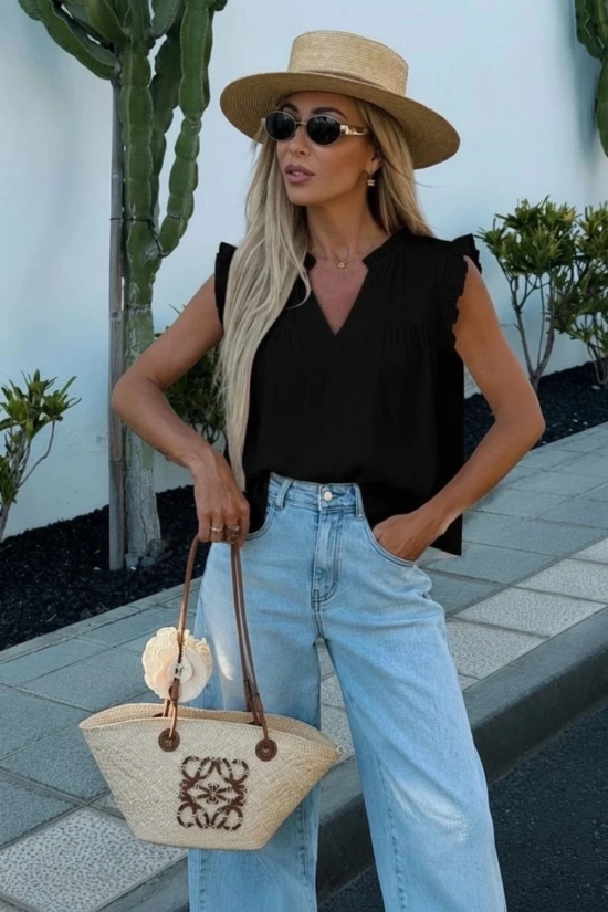 copia de Top Bohemio Dureli - Negro 2