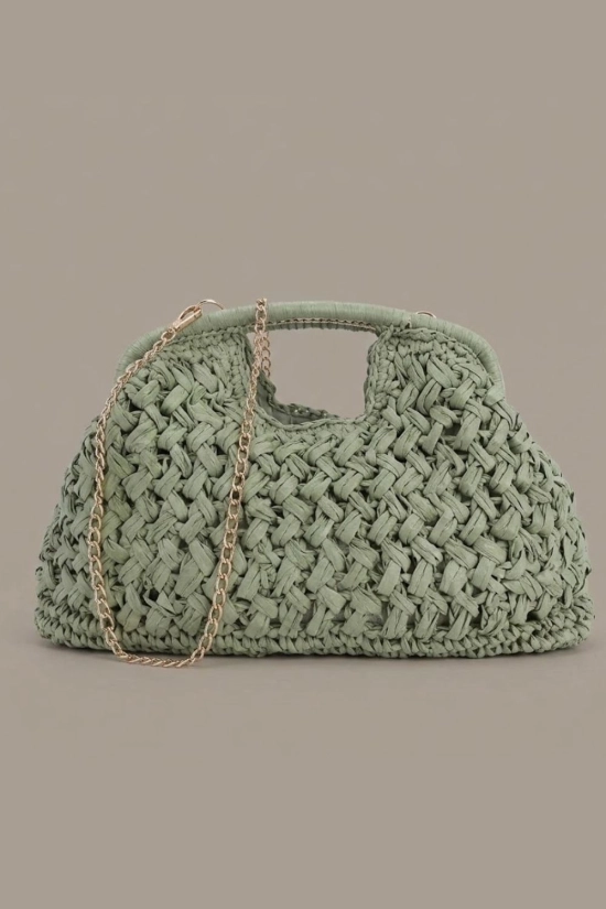 Bolso de Rafia Aneku - Verde Pianno39