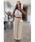 Pantalón Fluido Prisal - Beige Pianno39
