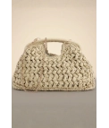Bolso de Rafia Aneku - Crema Pianno39