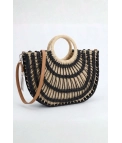 Bolso Tote de Rafia Milupa - Negro Pianno39