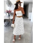 Falda de Raso Tuvina - Blanco