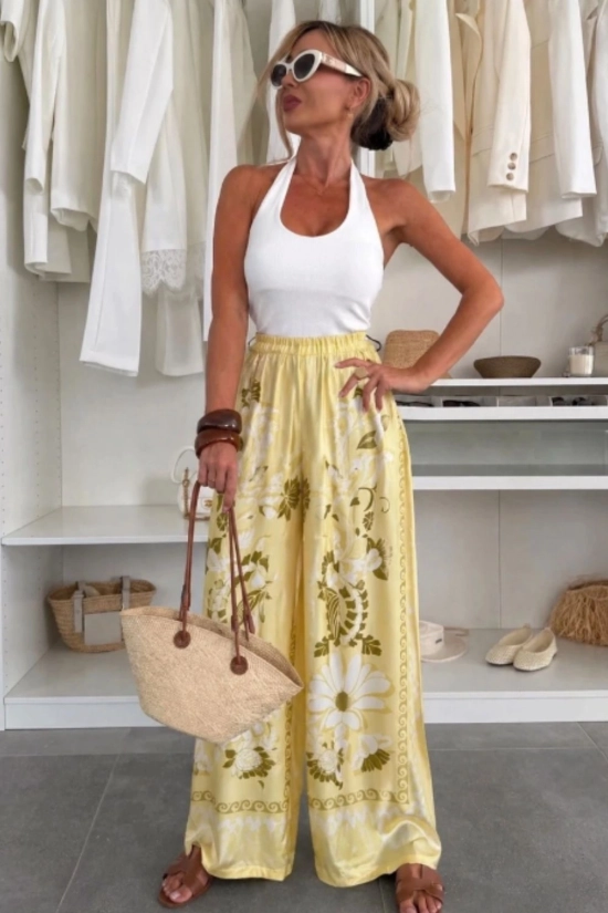 Pantalón raso Calima - Amarillo Pianno39