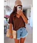 Top Fluido Lanter - Marrón