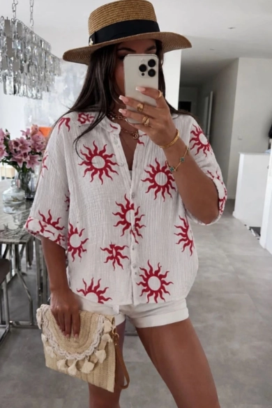 Camisa de gasa Ada - Blanco Pianno39