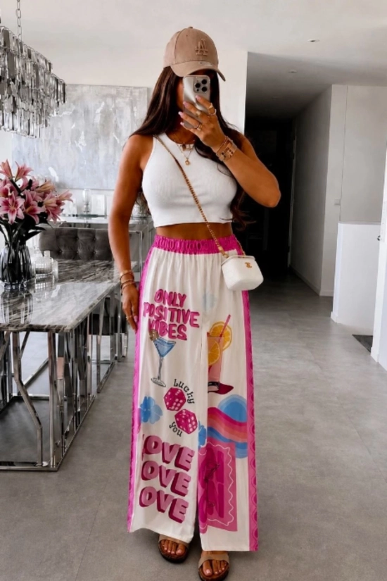 copia de Pantalón ancho Helios - Beige