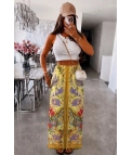 Pantalón Fluido Fleur - Amarillo