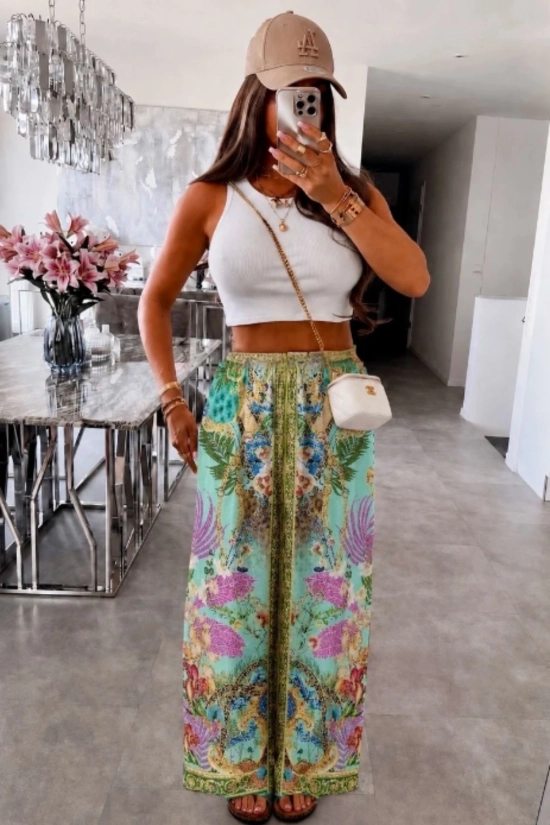 Pantalón Fluido Fleur - Blanco Pianno39