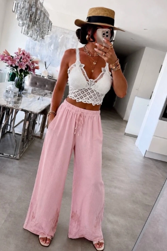 Pantalón Fluido Torlin - Rosa Pianno39 2