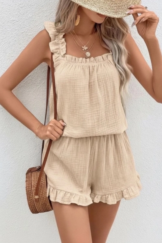Conjunto de gasa Louise - Beige Pianno39