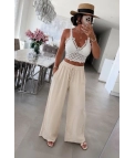 Pantalón Fluido Torlin - Beige Pianno39