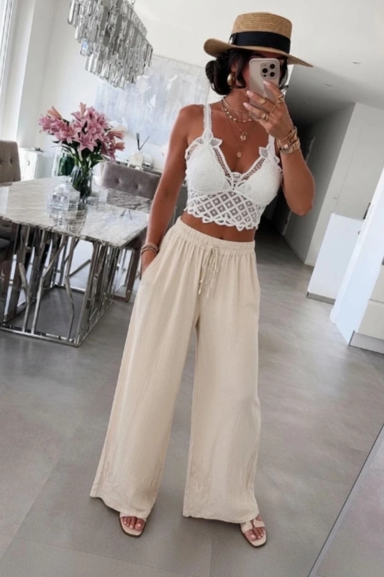 Pantalón Fluido Torlin - Beige Pianno39 2