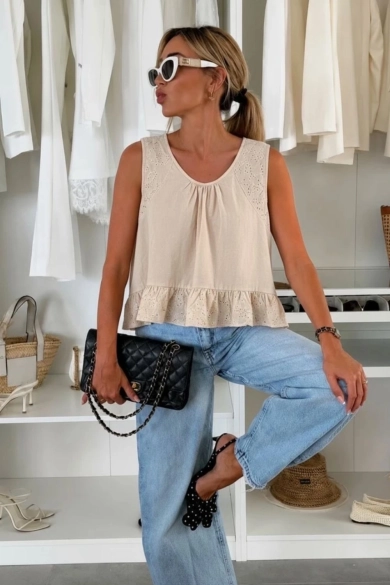 Top Fluido Rivon - Beige Pianno39