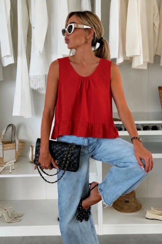 Top Fluido Rivon - Rojo Pianno39 2