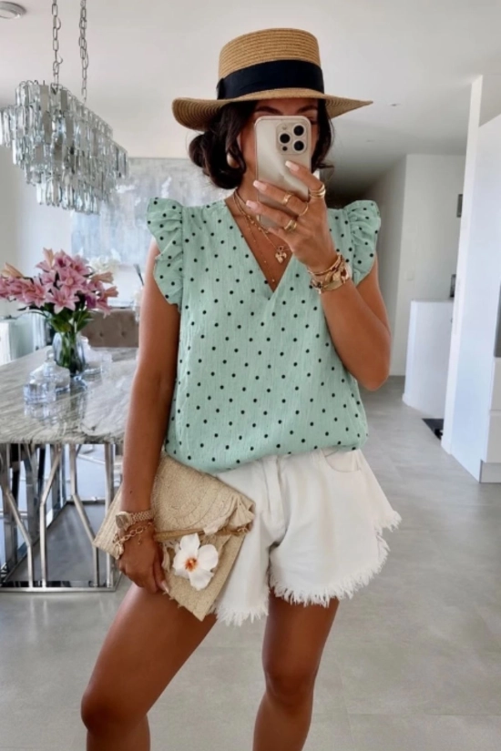 copia de Blusa de gasa Aria - Blanco 2