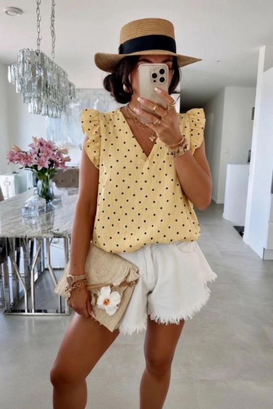 Blusa de gasa Aria - Amarillo Pianno39 2