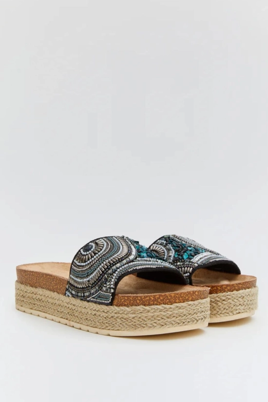 Sandalia plataforma Eniske - negro 2