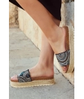Sandalia plataforma Eniske - negro pianno 39