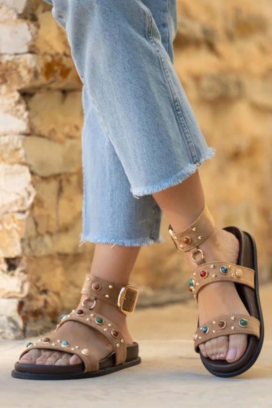 Sandalia Plana Diya - beige pianno39 2