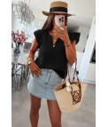 Top de gasa Oise - Negro Pianno39