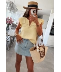 copia de copia de Top de gasa Oise - Beige