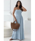Vestido largo Aube - Azul Pianno39
