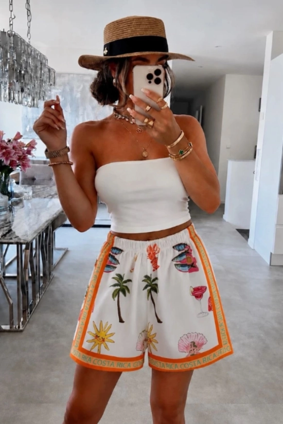 Short tropical Swan - Naranja Pianno39