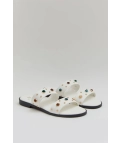 Sandalia plana Kerina - blanco