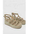 Sandalia plataforma Maule - Beige Pianno39
