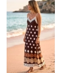 Vestido largo Suri - Marrón Pianno39