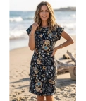Vestido estampado Vira - Negro Pianno39