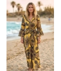 Vestido plisado Zela - Amarillo