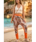 Pantalón estampado Yuna - Naranja Pianno39