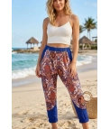 Pantalón estampado Yuna - Azul  Pianno39