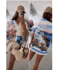 Camisa Oversize Grecia - Estampado