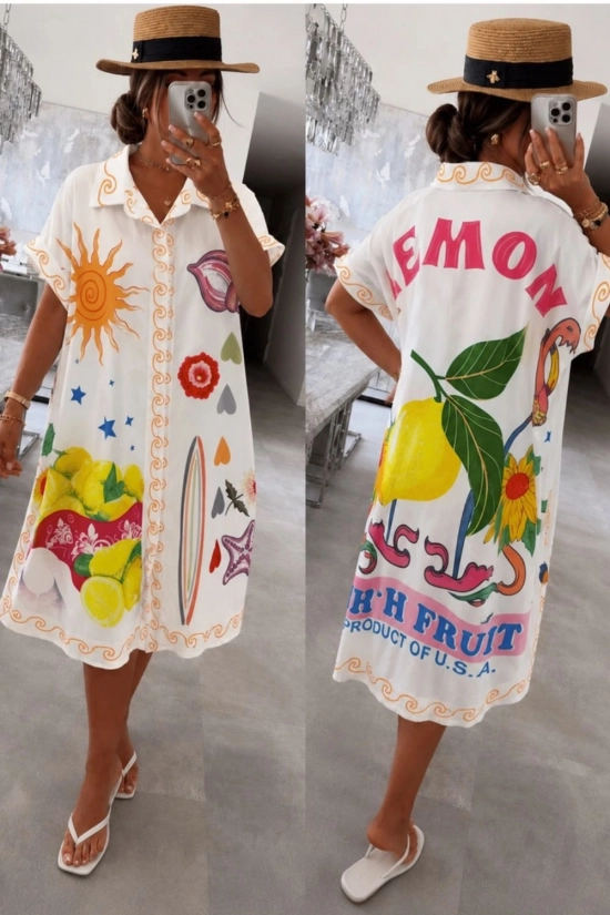 Vestido Camisero Lemonade - Estampado 2