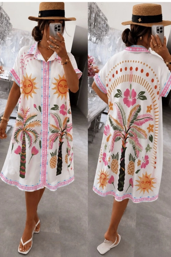 Vestido Camisero Calma - Estampado