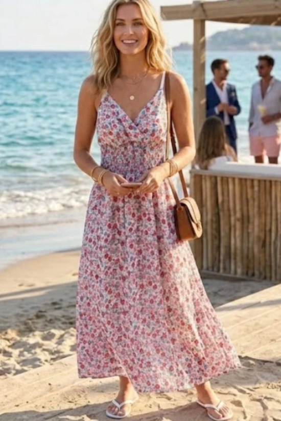 Vestido Largo Naven - Rosa 2