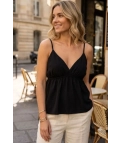 copia de Top camisero Veli - Chocolate