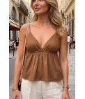 Top camisero Veli - Camel Pianno39