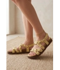 Sandalia plataforma Venix - amarillo pianno 39