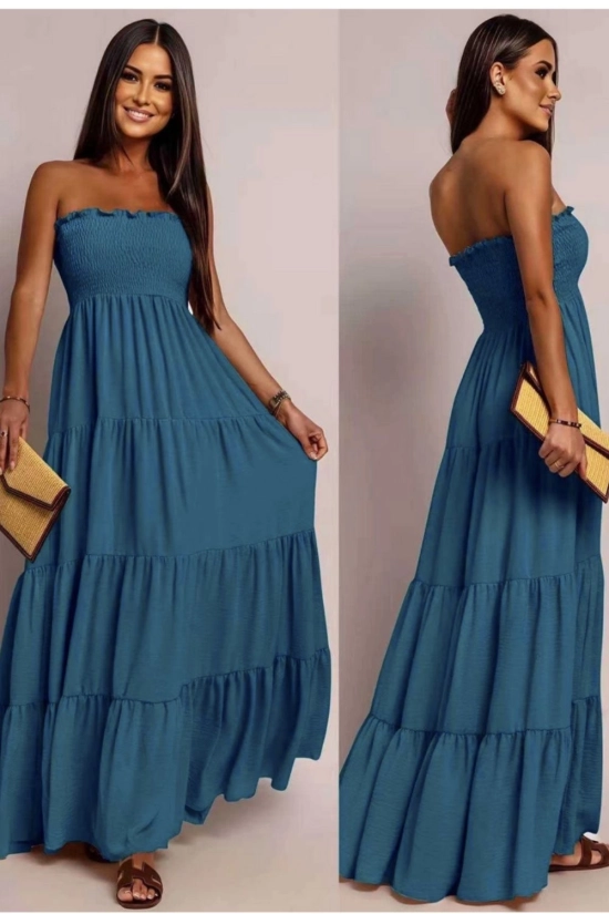 Vestido Amara -  Azul Verdoso