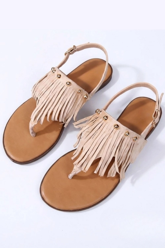 Sandalia Plana hippi - beige Pianno39 2