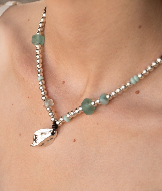 Necklace Menta - Aquamarine