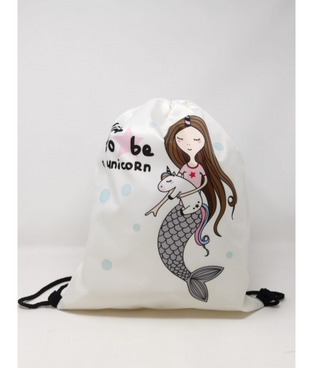 mermaid backpack - beige