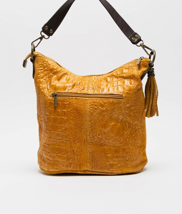 leather Shoulder bag Pace - mustard