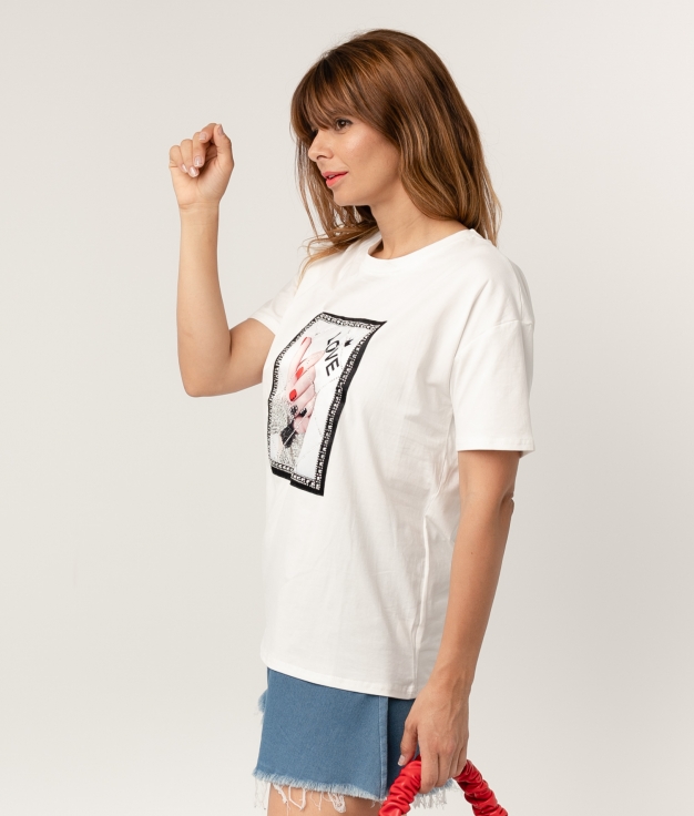 T-shirt Arun - Blanc