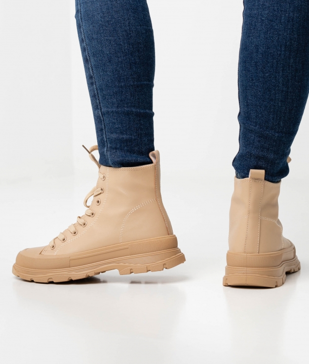 LESTER LOW BOOT - BEIGE